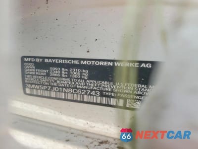 Zdjęcie 12 z 12 samochodu: 2022 BMW 330E VIN:3MW5P7J01N8C62743 - miniatura