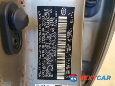 Zdjęcie 12 z 12 samochodu: 2008 TOYOTA PRIUS BASE VIN:JTDKB20U387706559 - miniatura