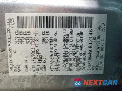 Zdjęcie 13 z 13 samochodu: 2025 NISSAN ROGUE SV VIN:5N1BT3BA4SC812146 - miniatura