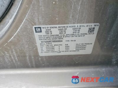 Zdjęcie 12 z 12 samochodu: 2014 GMC SIERRA K1500 SLE VIN:3GTU2UEC7EG560624 - miniatura