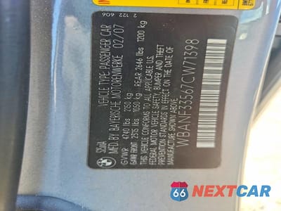 Zdjęcie 12 z 12 samochodu: 2007 BMW 525 XI VIN:WBANF33567CW71398 - miniatura