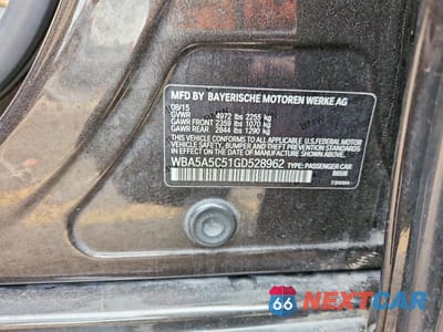Zdjęcie 12 z 12 samochodu: 2016 BMW 528 I VIN:WBA5A5C51GD528962 - miniatura