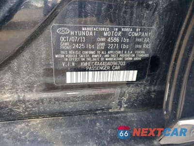 Zdjęcie 12 z 12 samochodu: 2013 HYUNDAI SONATA HYBRID VIN:KMHEC4A44DA096703 - miniatura