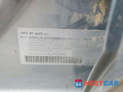 Zdjęcie 12 z 12 samochodu: 2010 AUDI A4 PREMIUM VIN:WAUSFAFL3AA177696 - miniatura