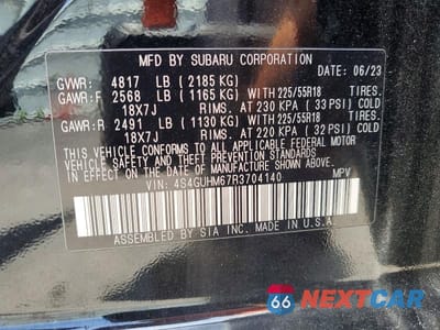 Zdjęcie 13 z 13 samochodu: 2024 SUBARU CROSSTREK LIMITED VIN:4S4GUHM67R3704140 - miniatura