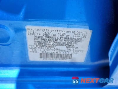 Zdjęcie 12 z 12 samochodu: 2020 NISSAN VERSA SV VIN:3N1CN8EVXLL808867 - miniatura