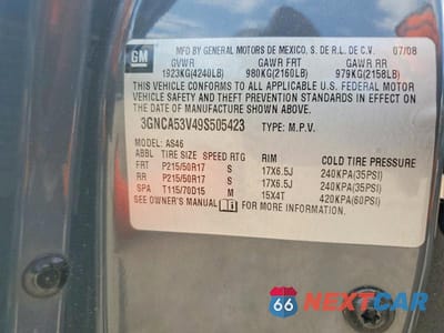 Zdjęcie 13 z 13 samochodu: 2009 CHEVROLET HHR LT VIN:3GNCA53V49S505423 - miniatura