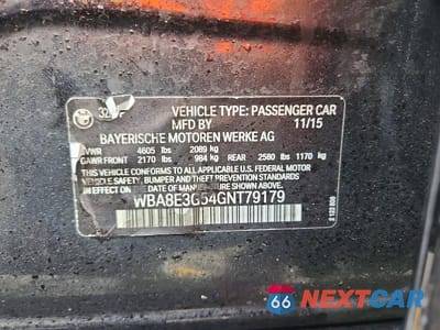 Zdjęcie 12 z 12 samochodu: 2016 BMW 328 XI SULEV VIN:WBA8E3G54GNT79179 - miniatura