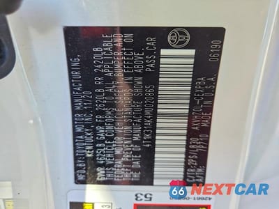 Zdjęcie 13 z 13 samochodu: 2021 TOYOTA CAMRY XSE VIN:4T1K31AK4MU020865 - miniatura
