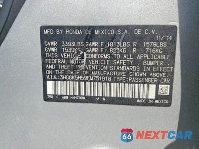 Zdjęcie 13 z 13 samochodu: 2015 HONDA FIT LX VIN:3HGGK5H59FM751918 - miniatura
