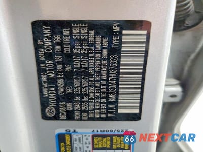 Zdjęcie 13 z 13 samochodu: 2017 HYUNDAI TUCSON SE VIN:KM8J33A47HU376323 - miniatura