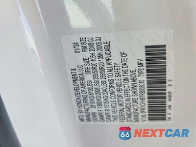 Zdjęcie 13 z 13 samochodu: 2024 HONDA PILOT ELITE VIN:5FNYG1H87RB038015 - miniatura