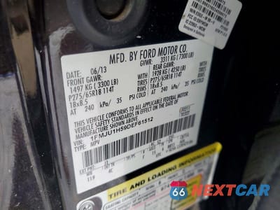 Zdjęcie 13 z 13 samochodu: 2013 FORD EXPEDITION XLT VIN:1FMJU1H59DEF61512 - miniatura