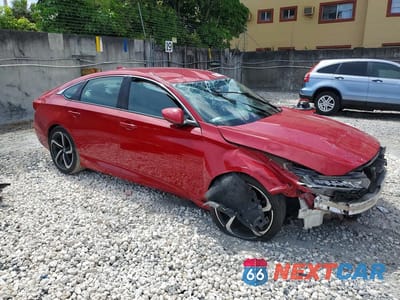 Czwarte zdjęcie samochodu z boku: 2019 HONDA ACCORD SPORT VIN:1HGCV1F30KA001640 - miniatura