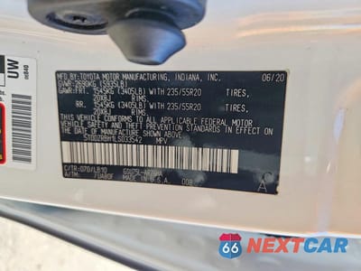 Zdjęcie 13 z 13 samochodu: 2020 TOYOTA HIGHLANDER LIMITED VIN:5TDDZRBH1LS033542 - miniatura