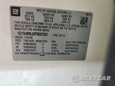Zdjęcie 13 z 13 samochodu: 2015 CADILLAC ESCALADE LUXURY VIN:1GYS4MKJ8FR687057 - miniatura