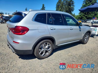 Trzecie zdjęcie samochodu z tyłu: 2021 BMW X3 XDRIVE30E VIN:5UXTS1C08M9F53930 - miniatura
