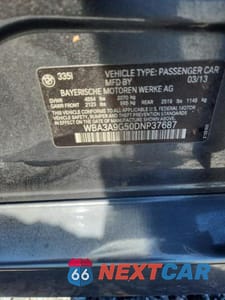 Zdjęcie 12 z 12 samochodu: 2013 BMW 335 I VIN:WBA3A9G50DNP37687 - miniatura