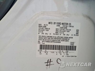 Zdjęcie 12 z 12 samochodu: 2023 FORD MAVERICK XL VIN:3FTTW8E38PRA49499 - miniatura