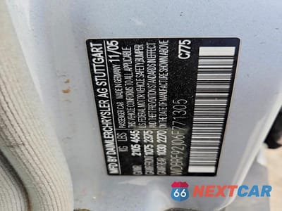 Zdjęcie 12 z 12 samochodu: 2006 MERCEDES-BENZ C 280 4MATIC VIN:WDBRF92J06F771305 - miniatura