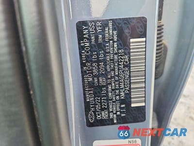Zdjęcie 12 z 12 samochodu: 2023 HYUNDAI ELANTRA SEL VIN:KMHLM4AG6PU442218 - miniatura