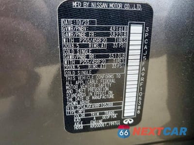 Zdjęcie 13 z 13 samochodu: 2024 INFINITI QX50 SPORT VIN:3PCAJ5FA9RF105388 - miniatura