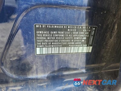 Zdjęcie 12 z 12 samochodu: 2014 VOLKSWAGEN JETTA TDI VIN:3VWPL7AJ0EM623738 - miniatura
