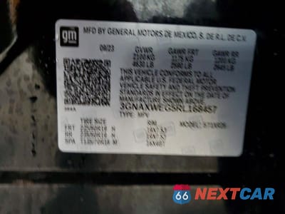 Zdjęcie 14 z 14 samochodu: 2024 CHEVROLET EQUINOX RS VIN:3GNAXWEG5RL168457 - miniatura