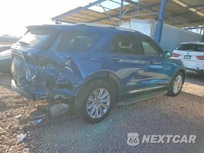 Trzecie zdjęcie samochodu z tyłu: 2021 FORD EXPLORER LIMITED VIN:1FM5K7FW3MNA09557 - miniatura