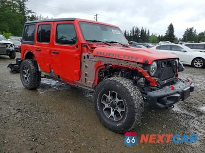 Czwarte zdjęcie samochodu z boku: 2021 JEEP WRANGLER UNLIMITED RUBICON VIN:1C4HJXFG5MW631116 - miniatura