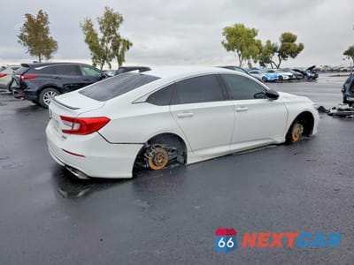 Trzecie zdjęcie samochodu z tyłu: 2021 HONDA ACCORD SPORT SE VIN:1HGCV1F42MA019732 - miniatura