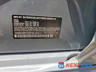 Zdjęcie 12 z 12 samochodu: 2023 BMW 330E VIN:3MW39FF06P8C90612 - miniatura