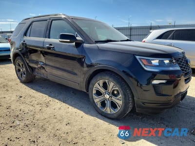 Czwarte zdjęcie samochodu z boku: 2018 FORD EXPLORER SPORT VIN:1FM5K8GTXJGA86307 - miniatura