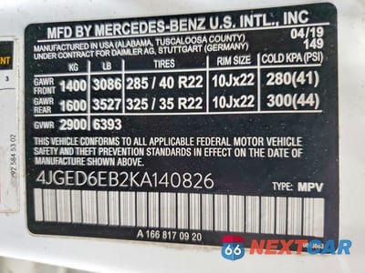 Zdjęcie 13 z 13 samochodu: 2019 MERCEDES-BENZ GLE COUPE 43 AMG VIN:4JGED6EB2KA140826 - miniatura