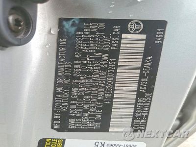 Zdjęcie 12 z 12 samochodu: 2006 TOYOTA CAMRY STANDARD VIN:4T1BE32KX6U732451 - miniatura