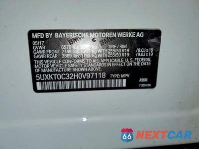 Zdjęcie 13 z 13 samochodu: 2017 BMW X5 XDR40E VIN:5UXKT0C32H0V97118 - miniatura