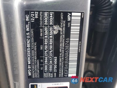 Zdjęcie 13 z 13 samochodu: 2022 MERCEDES-BENZ GLE 350 VIN:4JGFB4JB6NA638746 - miniatura