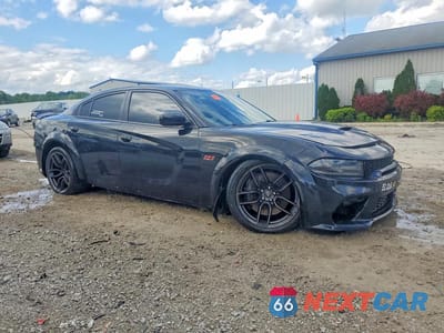 Czwarte zdjęcie samochodu z boku: 2021 DODGE CHARGER SCAT PACK VIN:2C3CDXGJ9MH566110 - miniatura