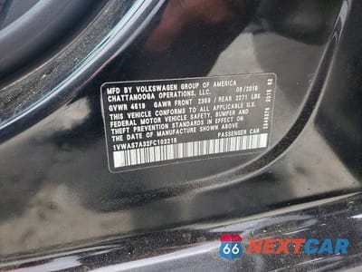 Zdjęcie 12 z 12 samochodu: 2015 VOLKSWAGEN PASSAT S VIN:1VWAS7A32FC103215 - miniatura