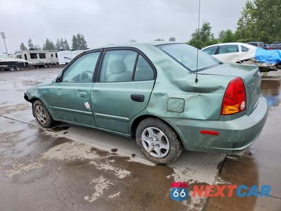 Drugie zdjęcie samochodu z przodu: 2005 HYUNDAI ACCENT GL VIN:KMHCG45C35U585400 - miniatura