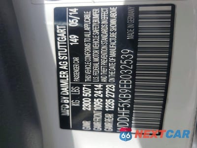 Zdjęcie 12 z 12 samochodu: 2014 MERCEDES-BENZ E 350 VIN:WDDHF5KB9EB032539 - miniatura