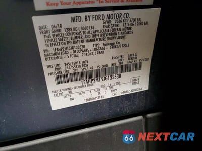Zdjęcie 12 z 12 samochodu: 2018 FORD TAURUS POLICE INTERCEPTOR VIN:1FAHP2MT5JG133530 - miniatura
