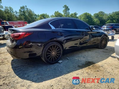 Trzecie zdjęcie samochodu z tyłu: 2019 INFINITI Q50 3.0T LUXE VIN:JN1EV7AR6KM593827 - miniatura
