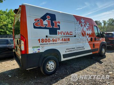 Trzecie zdjęcie samochodu z tyłu: 2021 RAM PROMASTER 2500 VIN:3C6LRVDG9ME530902 - miniatura