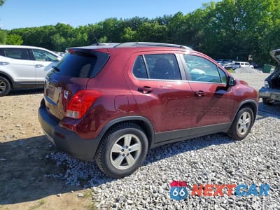 Trzecie zdjęcie samochodu z tyłu: 2016 CHEVROLET TRAX 1LT VIN:3GNCJLSB4GL257144 - miniatura