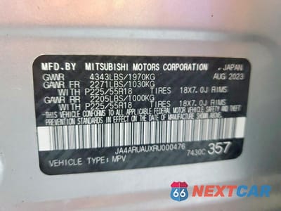 Zdjęcie 13 z 13 samochodu: 2024 MITSUBISHI OUTLANDER SPORT S VIN:JA4ARUAUXRU000476 - miniatura
