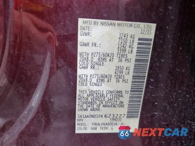 Zdjęcie 13 z 13 samochodu: 2015 NISSAN ARMADA SL VIN:5N1AA0ND1FN623227 - miniatura