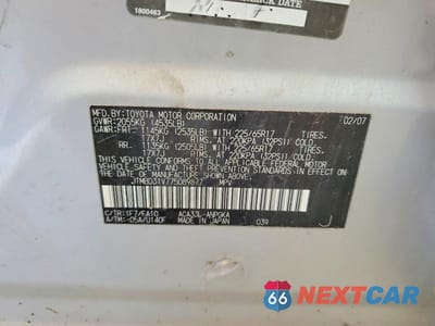 Zdjęcie 13 z 13 samochodu: 2007 TOYOTA RAV4 LIMITED VIN:JTMBD31V775089877 - miniatura