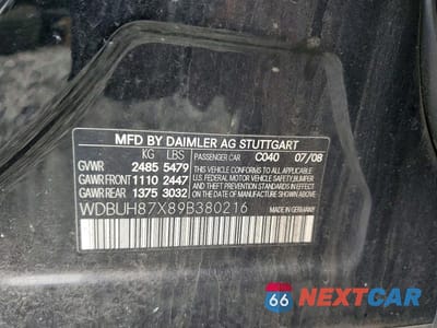 Zdjęcie 12 z 12 samochodu: 2009 MERCEDES-BENZ E 350 4MATIC VIN:WDBUH87X89B380216 - miniatura