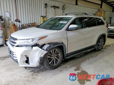 2019 TOYOTA HIGHLANDER XLE 5TDJZRFH8KS594624 - główne zdjęcie licytacji z USA - miniatura